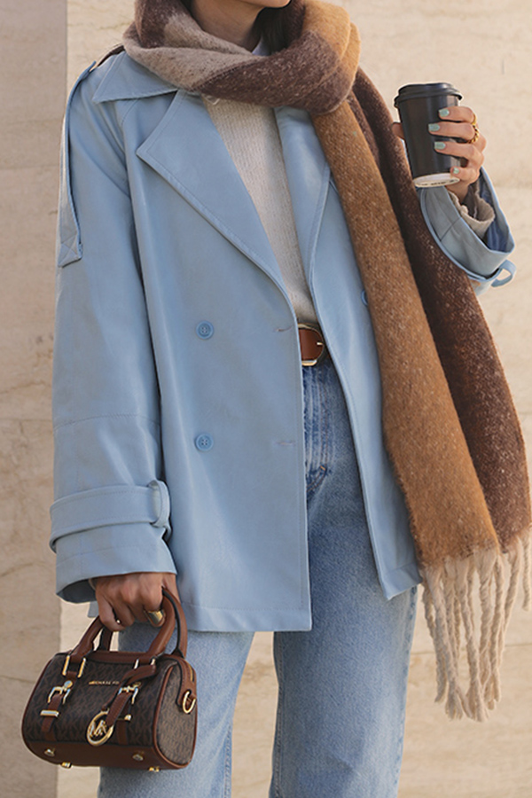 ترنچ کت چرم