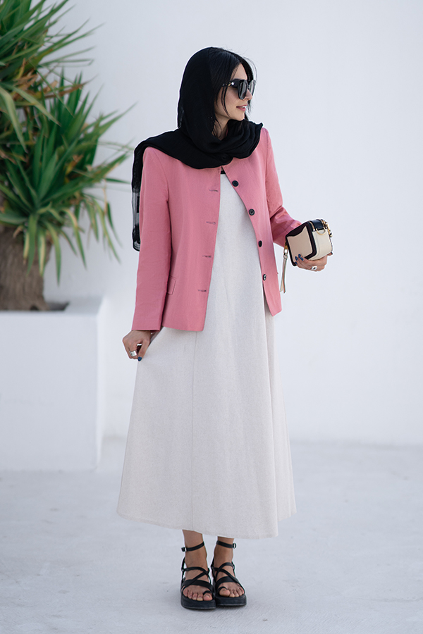 کراپ کت صورتی