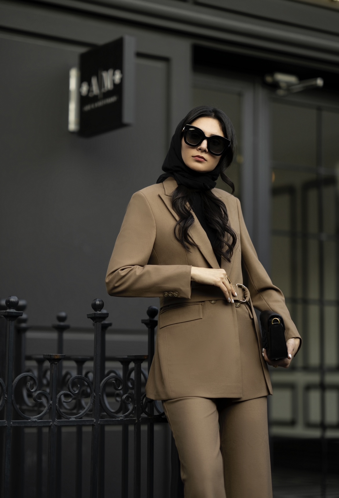 کت گاباردین پاییزه قهوه ای