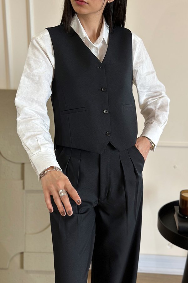 جلیقه فاستونی مشکی