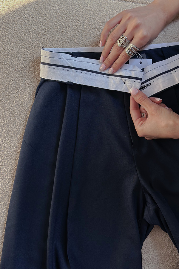 شلوار سرمه ای زنانه ترک