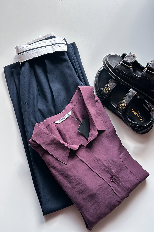 شلوار سرمه ای زنانه ترک