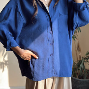 شومیز آبی زنانه