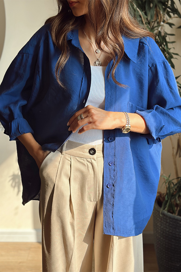 شومیز ترک آبی