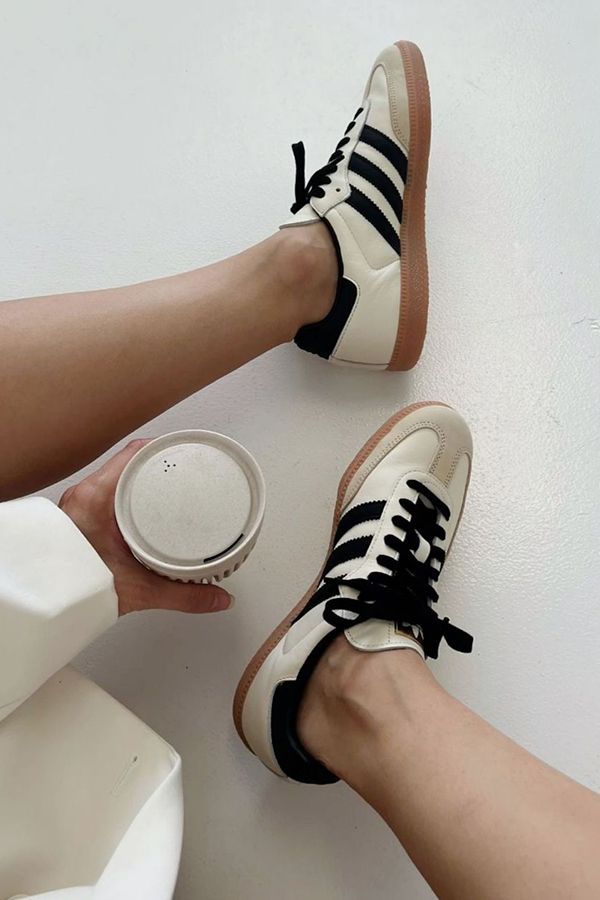 کتونی ادیداس سامبا کرم مشکی