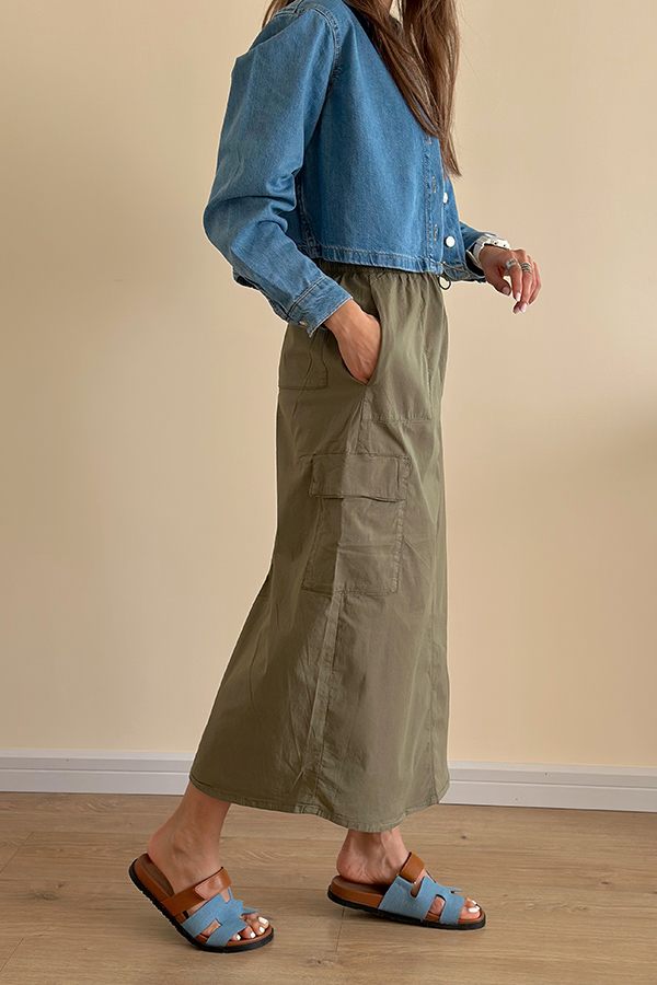 دامن کتان زنانه