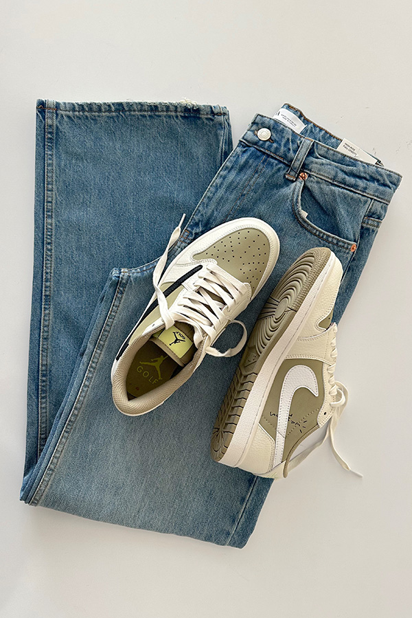 خرید شلوار جین آبی نیم بگ zara