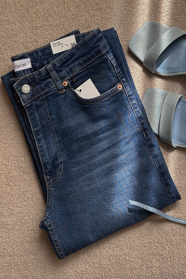 شلوار جین سرمه ای ترک