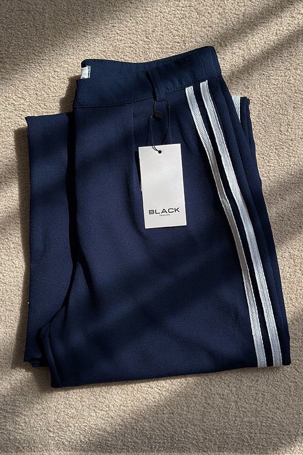 شلوار پارچه ای سرمه ای