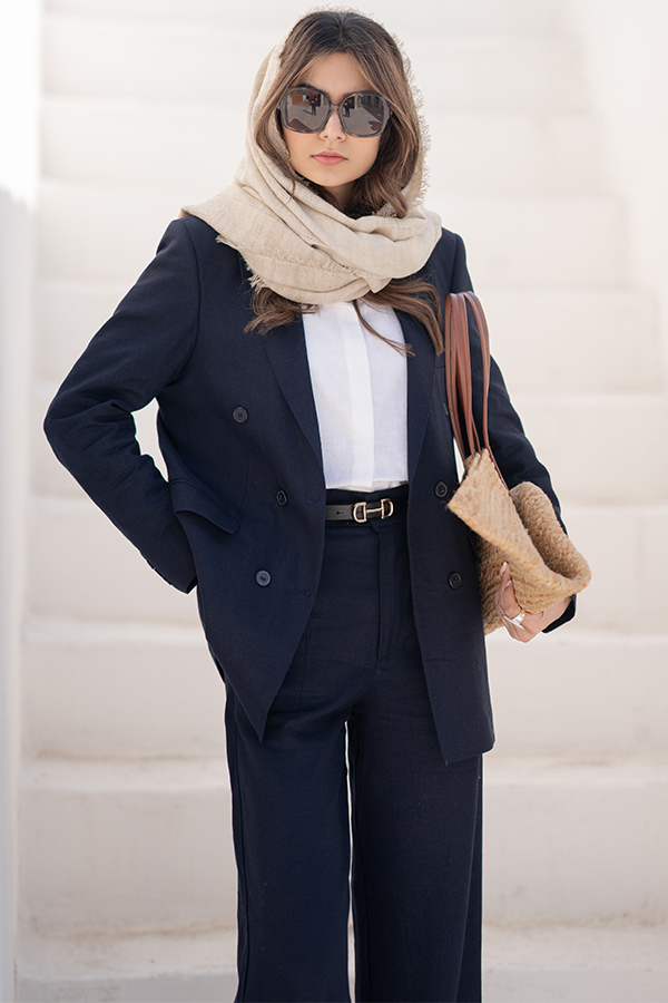 کت شلوار سرمه ای