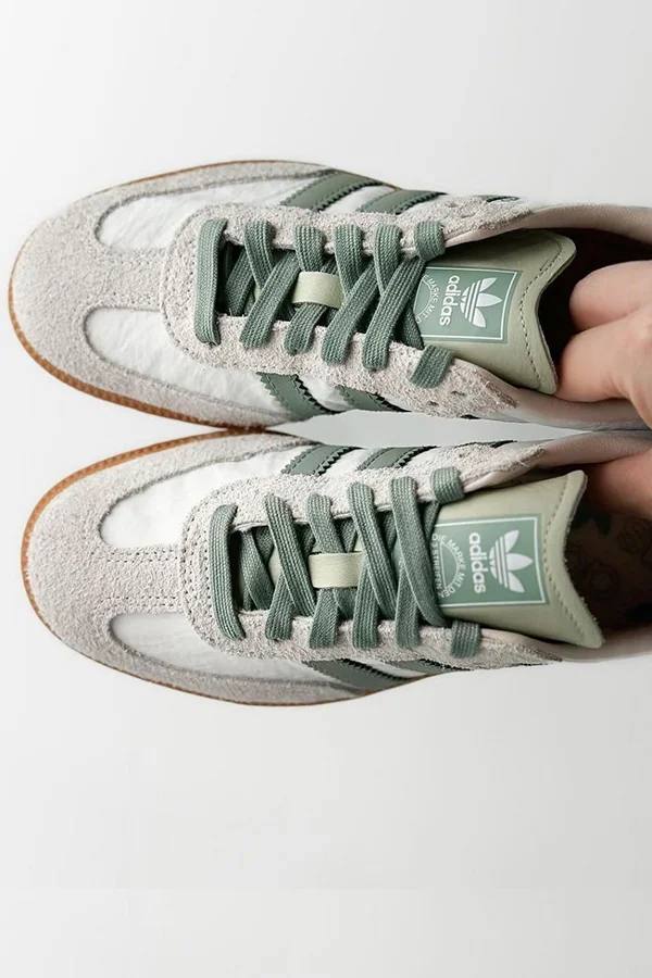 کتونی آدیداس سامبا سفید سبز