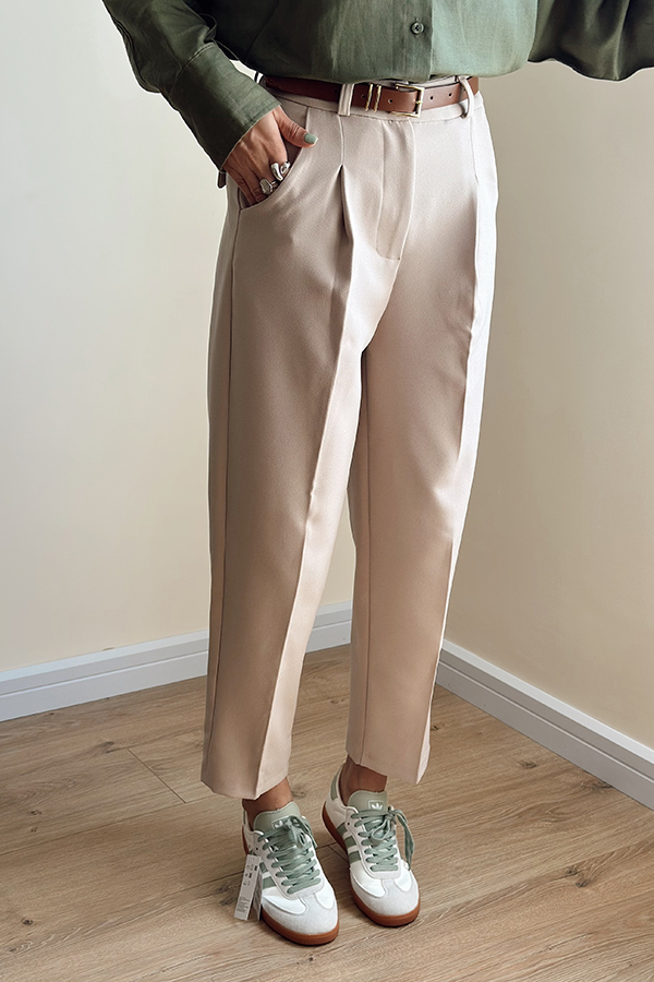 شلوار پری مدل فیت کرم