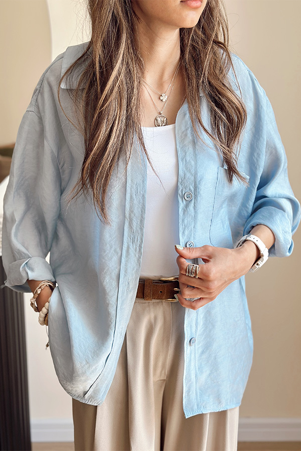 شومیز ترک آبی