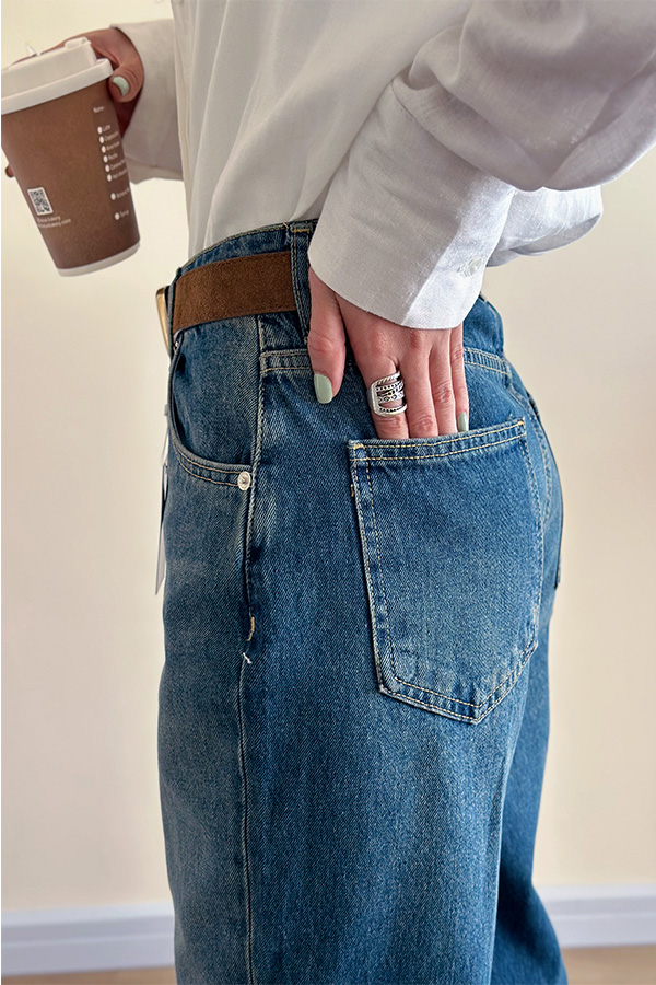 جین سرمه ای ترک زنانه