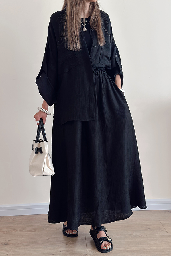 ست شومیز دامن مشکی