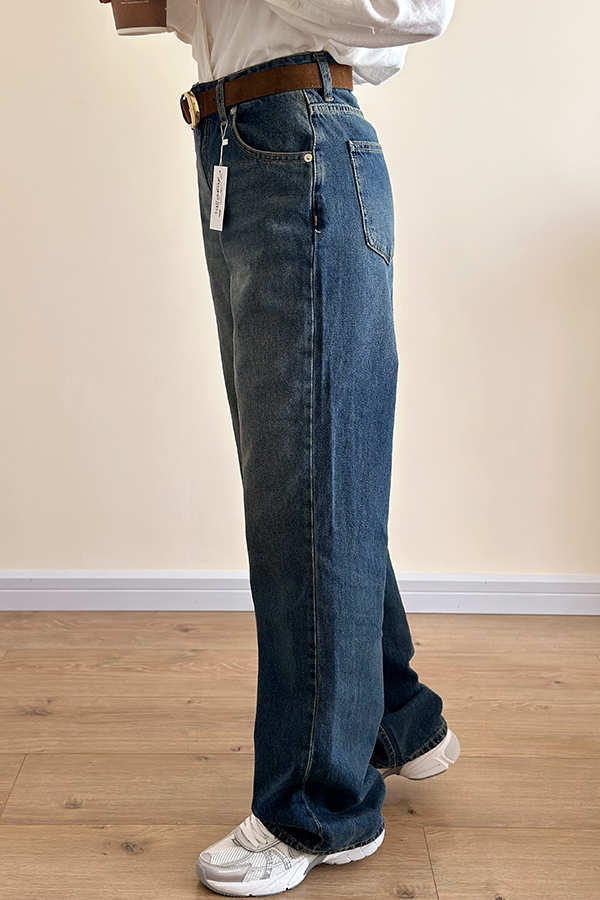 شلوار جین سرمه ای ترک زنانه