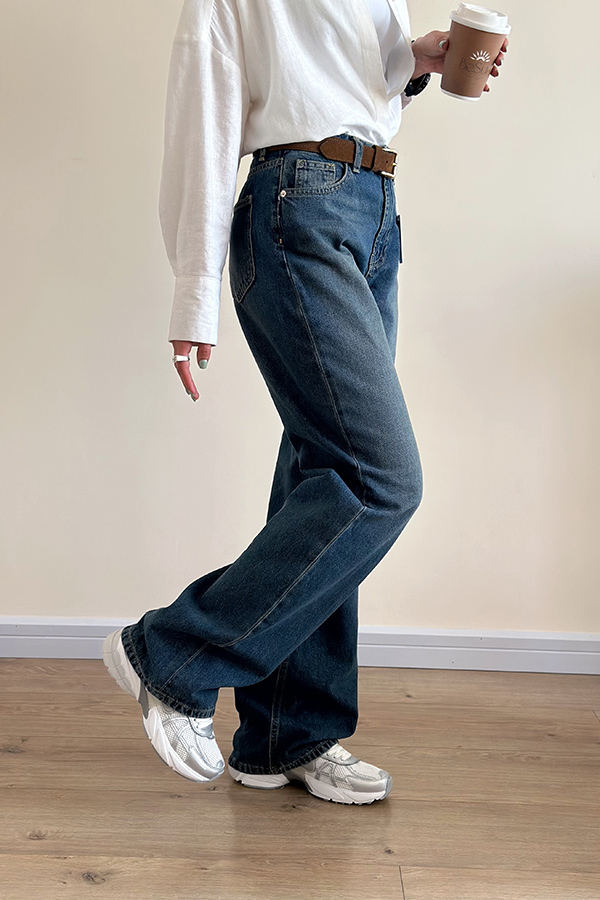 شلوار جین سرمه ای ترک