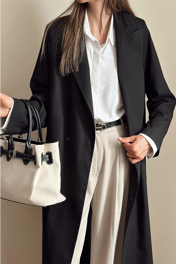 مانتو لینن نچرال زنانه