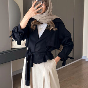 ترنچ کت مشکی مرتا