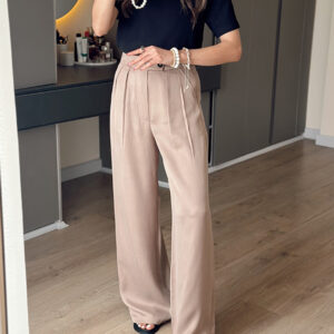 شلوار پارچه ای راحت زنانه مرتا کرم