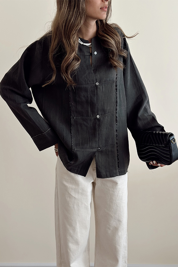 شومیز زنانه مشکی مرتا