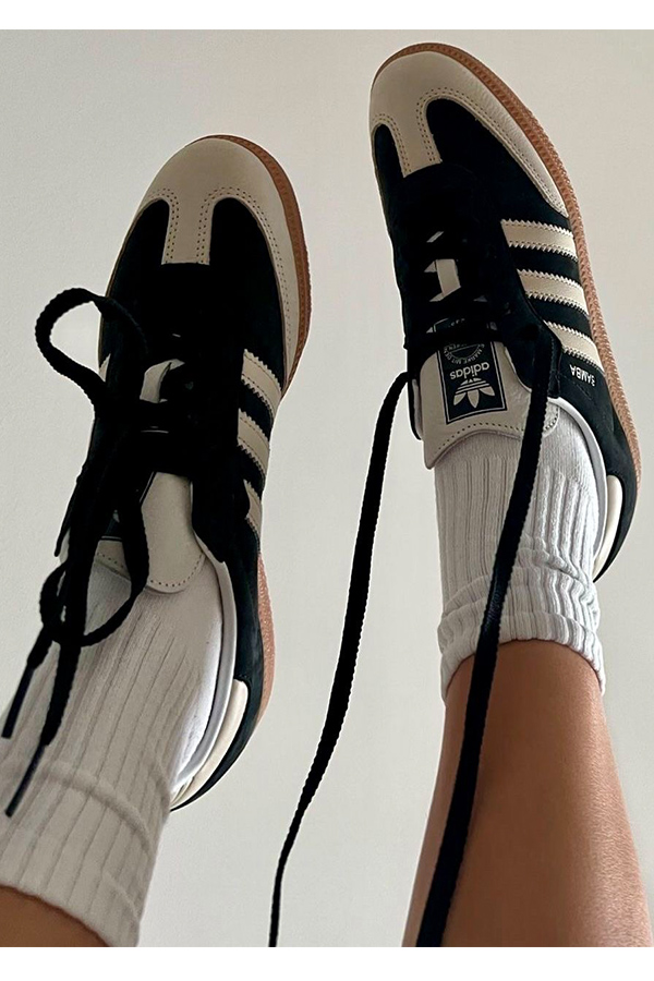 کتونی سامبا مشکی کرم