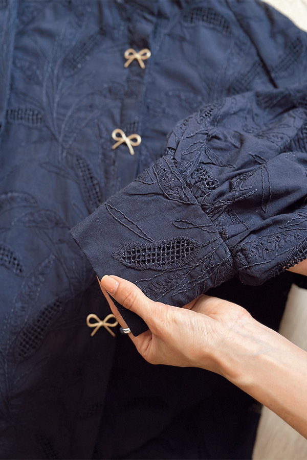 شومیز vip سرمه ای زنانه مرتا