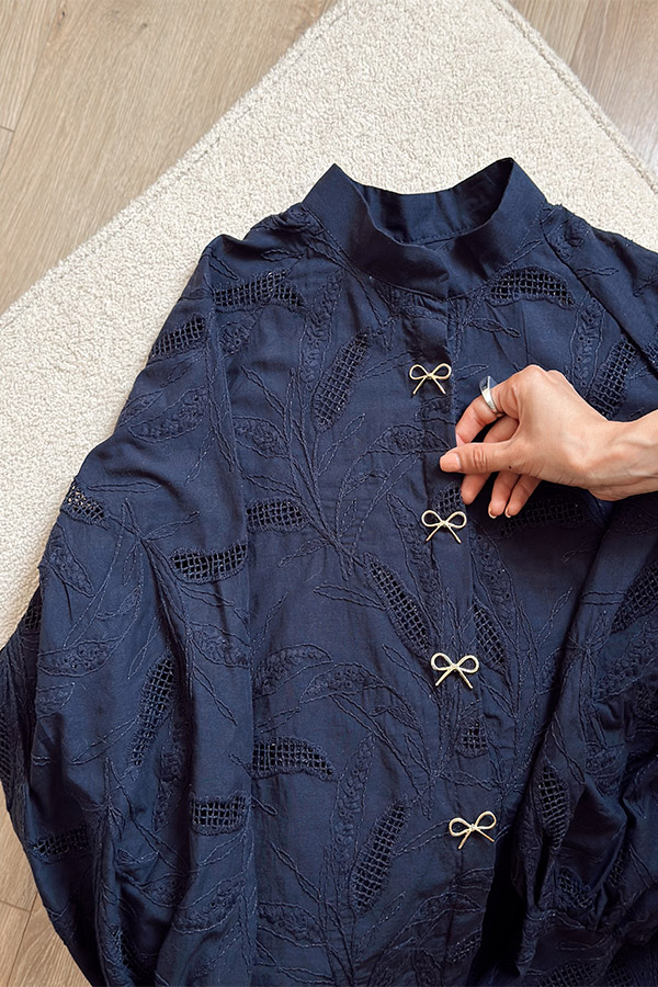 شومیز vip سرمه ای