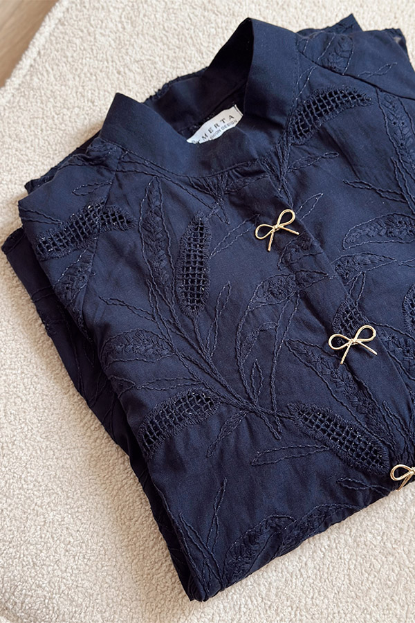 شومیز سرمه ای