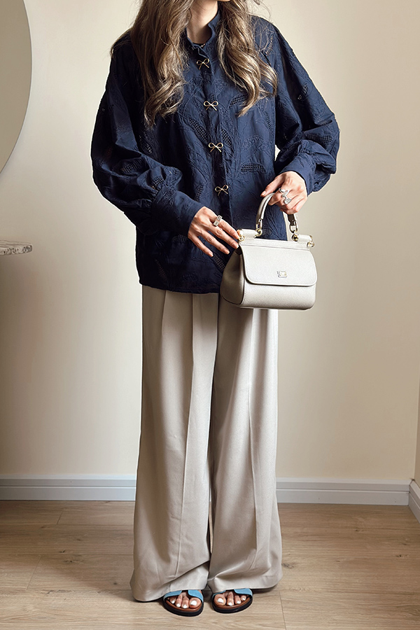 شومیز سرمه ای