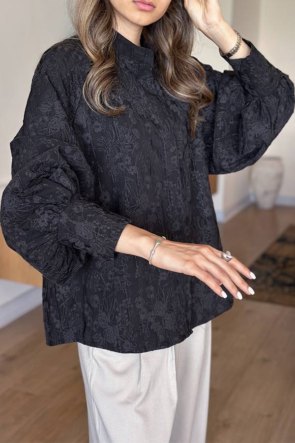 شومیز مشکی زنانه مرتا