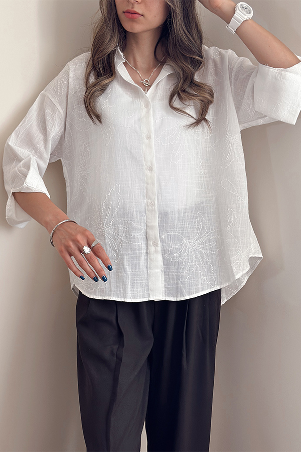 شومیز گلدوزی زنانه ترک