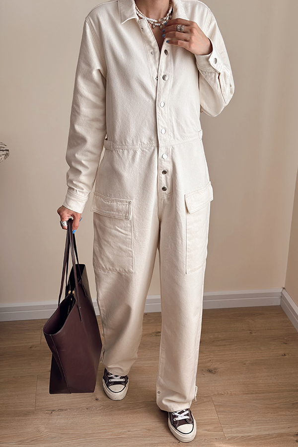 سرهمی جین سفید