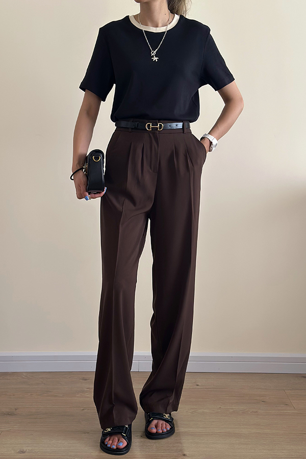 شلوار پری قهوه ای ترک