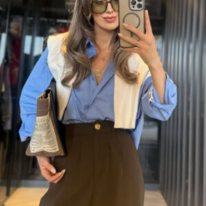 شلوار پری قهوه ای زنانه