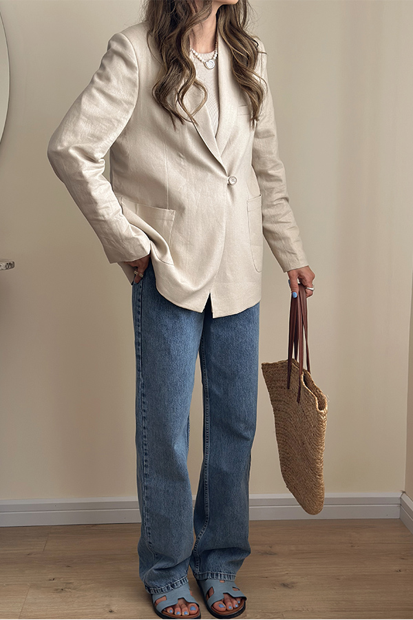 کت لینن زنانه مرتا