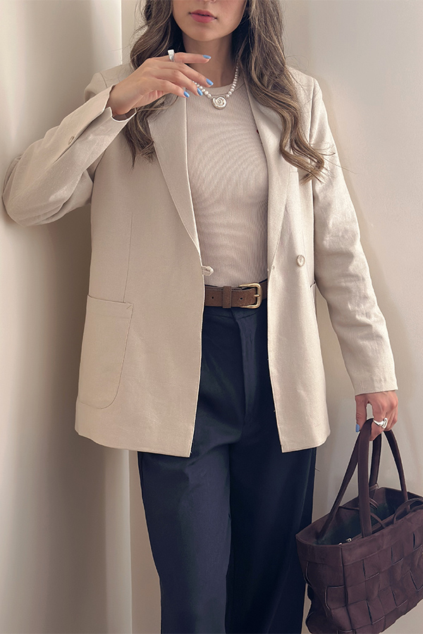 کت لینن زنانه مرتا