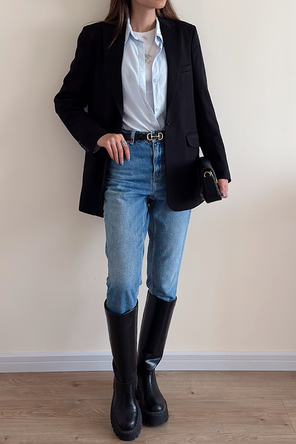 کت گاباردین زنانه مشکی