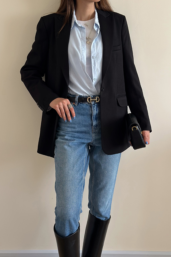 کت گاباردین زنانه مشکی