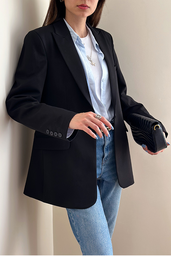 کت گاباردین زنانه مشکی