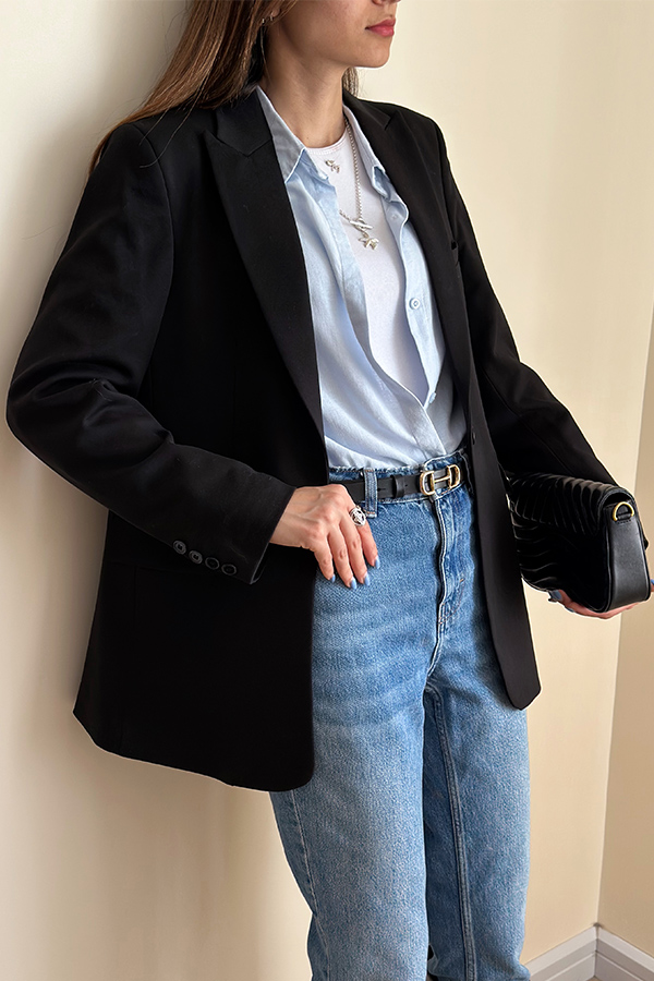 کت گاباردین زنانه مشکی