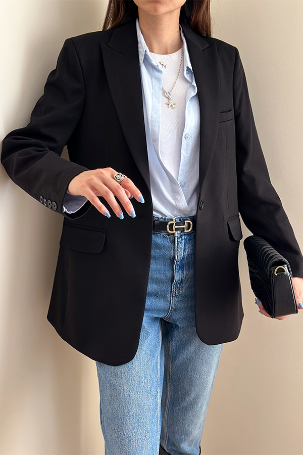 کت گاباردین زنانه مشکی