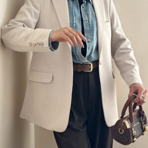 کت گاباردین زنانه کرم