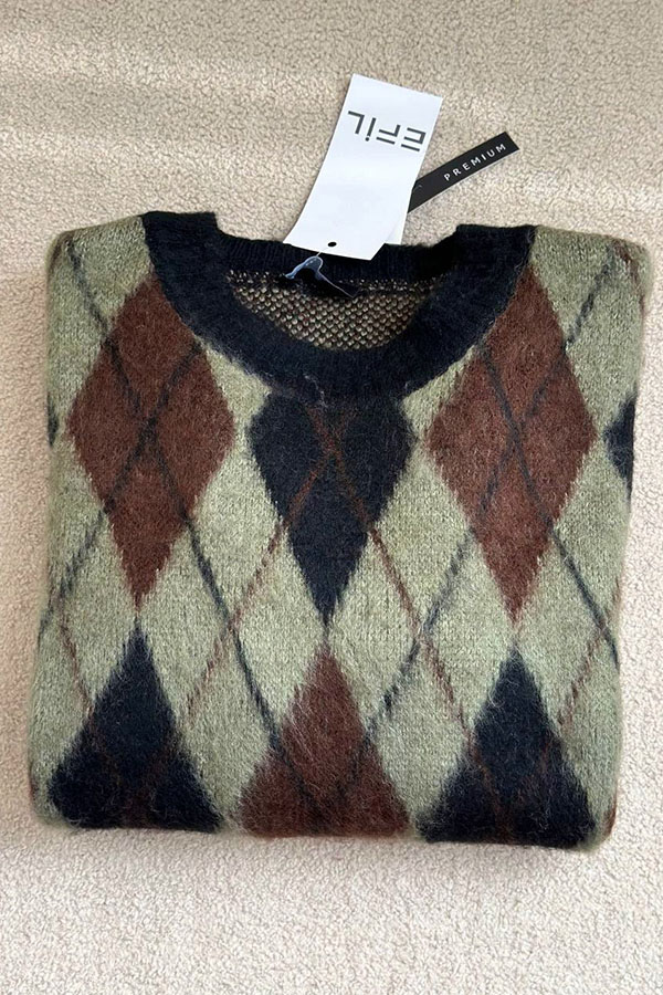 بافت ترک زنانه سبز قهوه ای