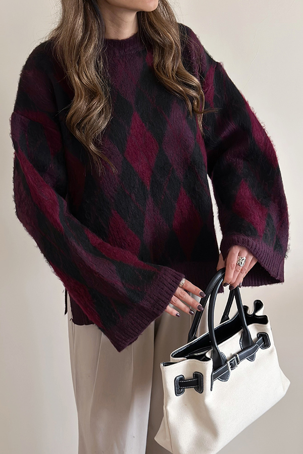 بافت ترک زنانه مشکی زرشکی