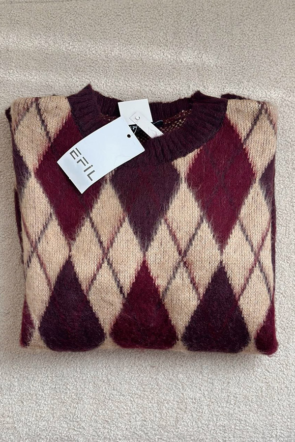 بافت ترک زنانه کرم زرشکی