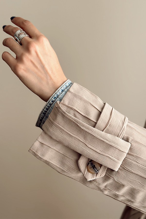 ترنچ کت زنانه کرم مرتا