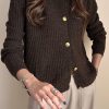کاردیگن بافت ترک قهوه ای