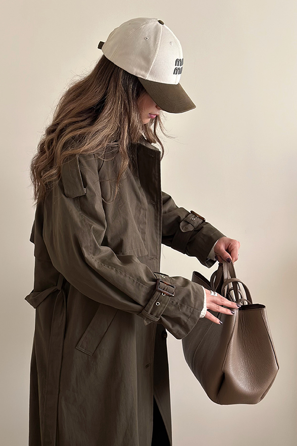 ترنچ کت بلند زنانه مرتا