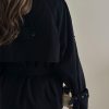 ترنچ کت مشکی زنانه chic